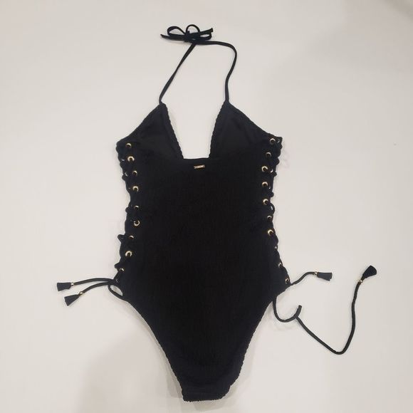VS Ensenada Smocked Halter One-Piece Swim Suit - Picture 5 of 12